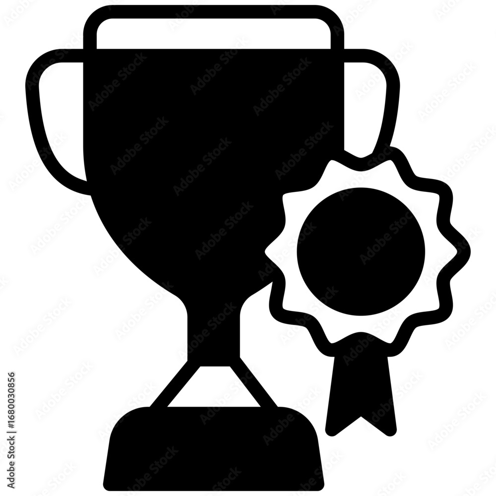 Fototapeta premium Badge Icon Mini Illustration Icon. Use For Modern Concept, Print, Ui, Ux Kit, Web And App Development. Vector Related To Office, Education, Examination And More