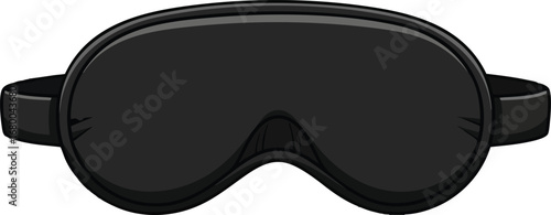 Black Sleep Mask for Comfortable Rest.