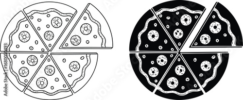 Craving some pizza? Two delicious pepperoni pizzas ready to be devoured, perfect for your next meal