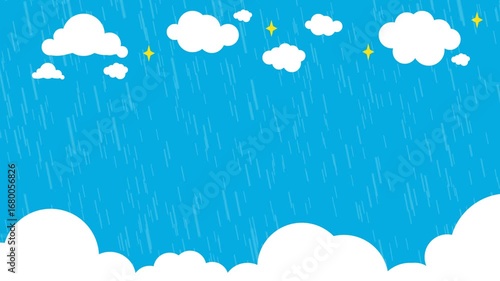 animated rain cloud background