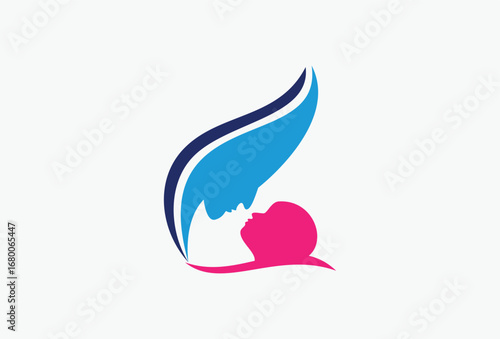 Abstract Mom and Bay Care Logo Design