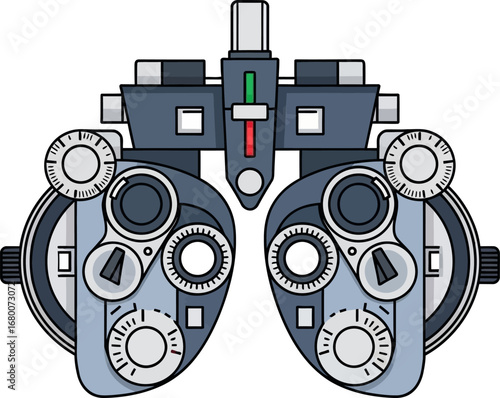 Ophthalmological Refraction Instrument with Adjustable Lenses