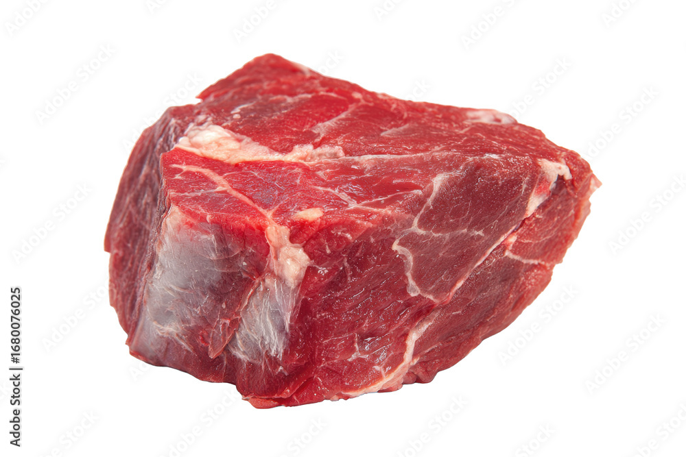 Raw Beef Chunk Isolated on Transparent Background Raw Beef Chunk Isolated on Transparent Background