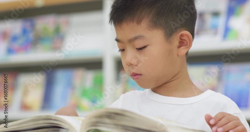 Children reading in the library