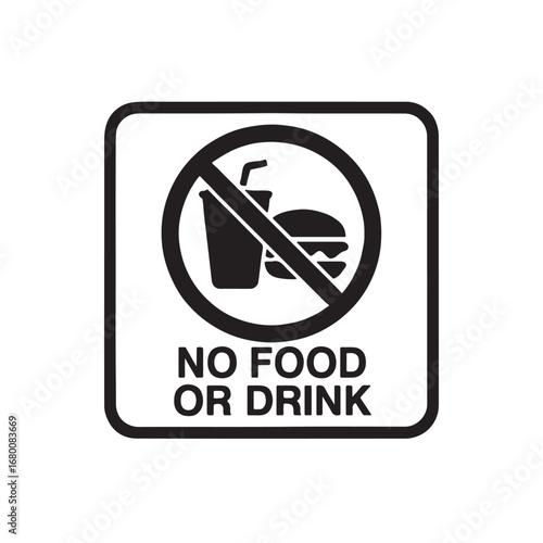 no food and drink icon, silhouette vector illustration