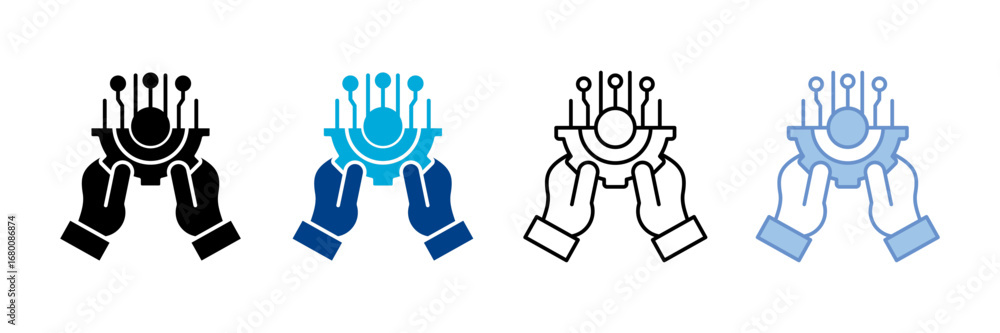 Obraz premium Change Management Icon Set Multiple Style Collection