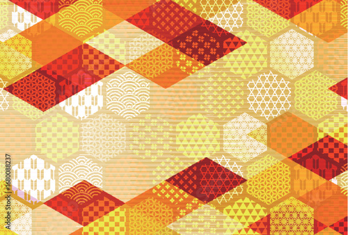 秋　和柄　模様　背景	