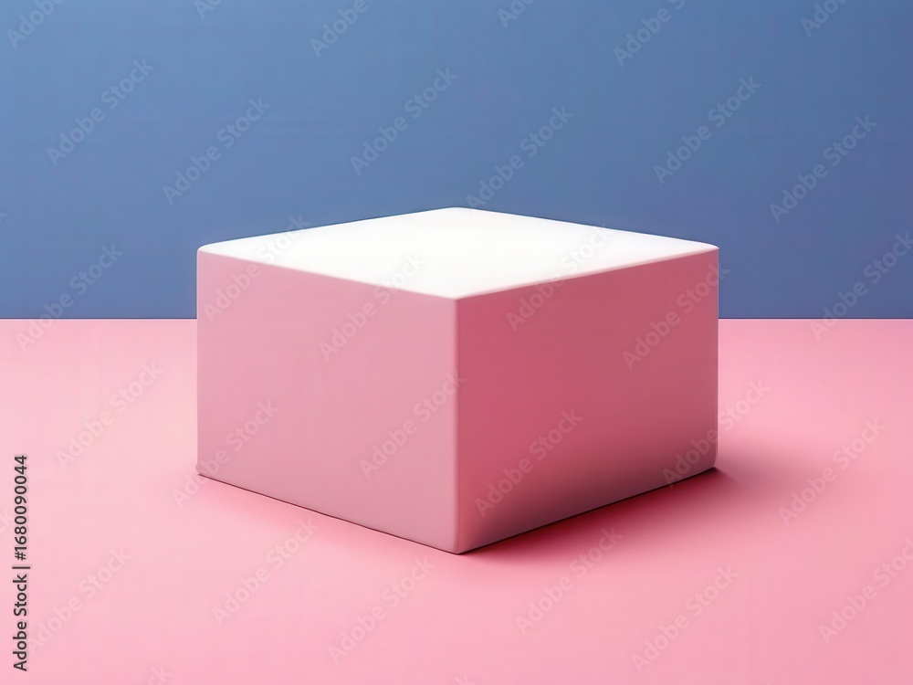 Fototapeta premium an AI Image Generator, Cube on a Neutral Background