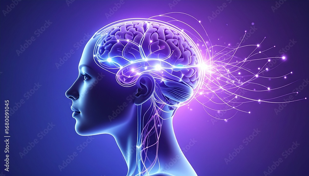 Obraz premium Brain idea flow