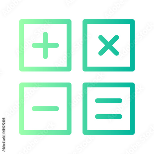 calculating gradient icon