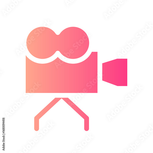 video camera gradient icon