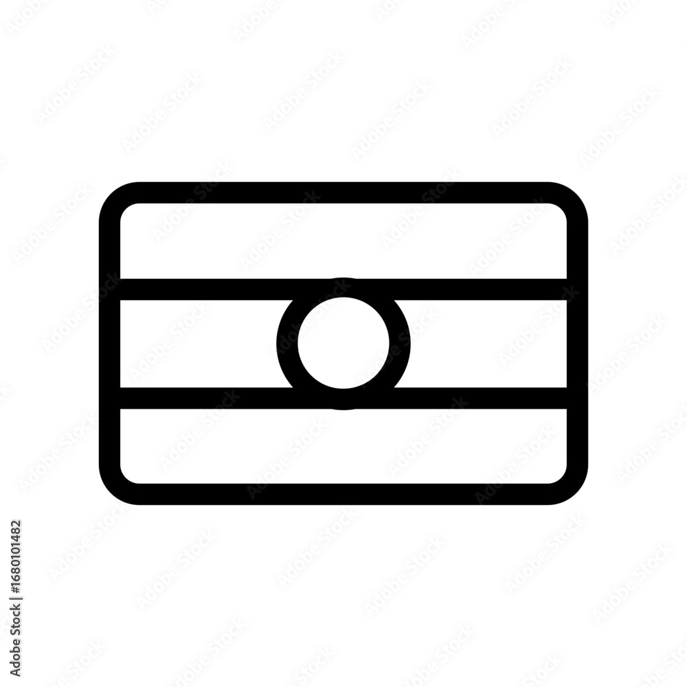 Obraz premium flag line icon