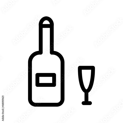 wine line icon