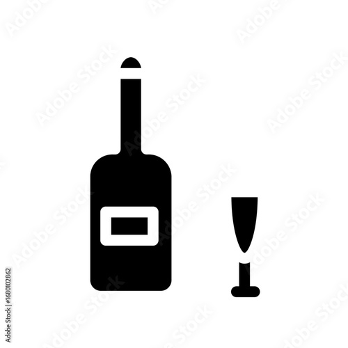 wine glyph icon