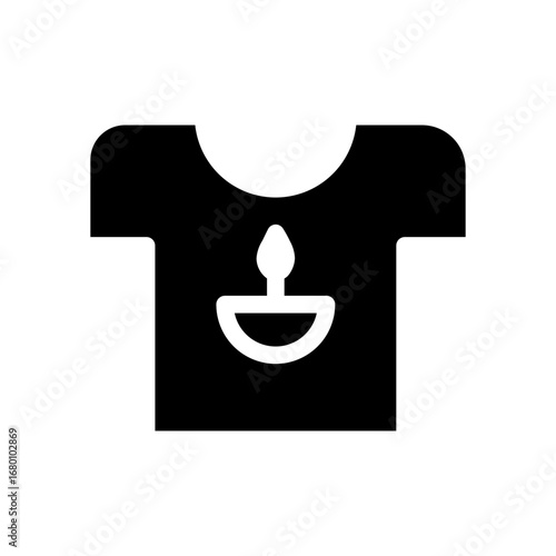 t shirt glyph icon