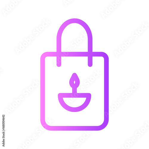 shopping bag gradient icon