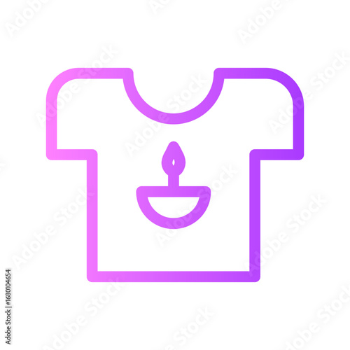t shirt gradient icon