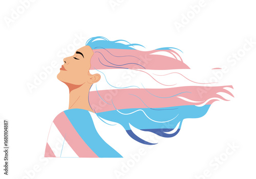 Celebrating gender identity pride and authenticity through beautiful hair and colors