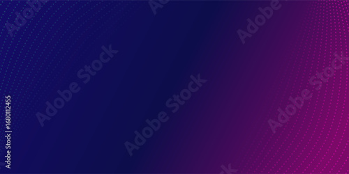 Modern abstract background featuring a digital wave made of glowing dots over a dark blue theme ideal for web and design use