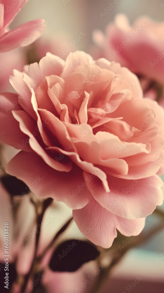 Fototapeta premium High definition romantic love rose illustration