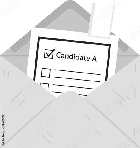 Gray Envelope Containing Candidate Application Form