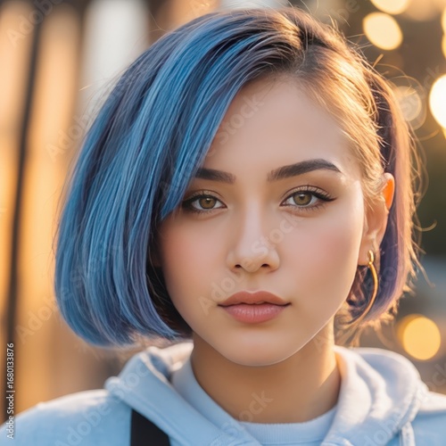 portrait of a young woman	
