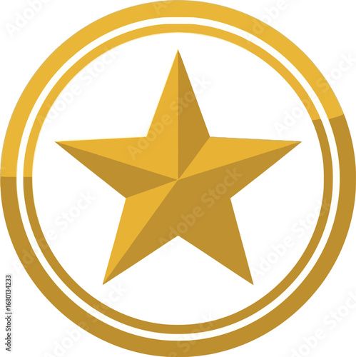 Golden Star Inside a Circle, Award Symbol