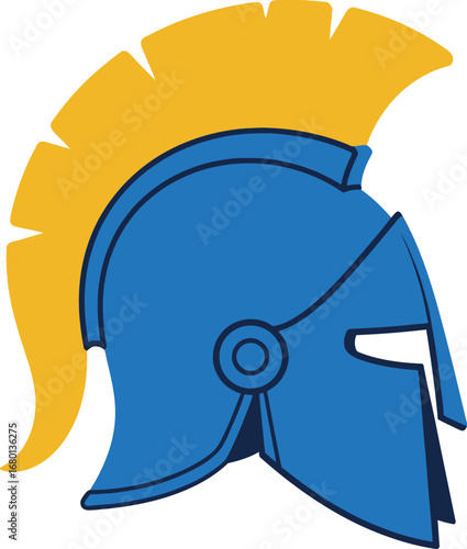 Classic Spartan Warrior Helmet with Crest