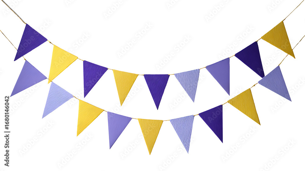 Fototapeta premium Simple and minimalist nordic style bunting illustration PNG