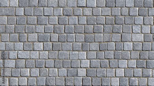 Structured cobblestone wall texture in square formation with subtle joints  clean finish for modern architectural or design rendering