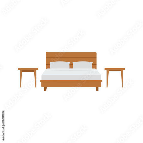 Comfortable blue sofa on a white background, perfect for a modern living room interior