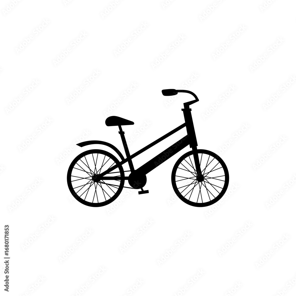 Fototapeta premium silhouettes of different bikes. Vector illustration