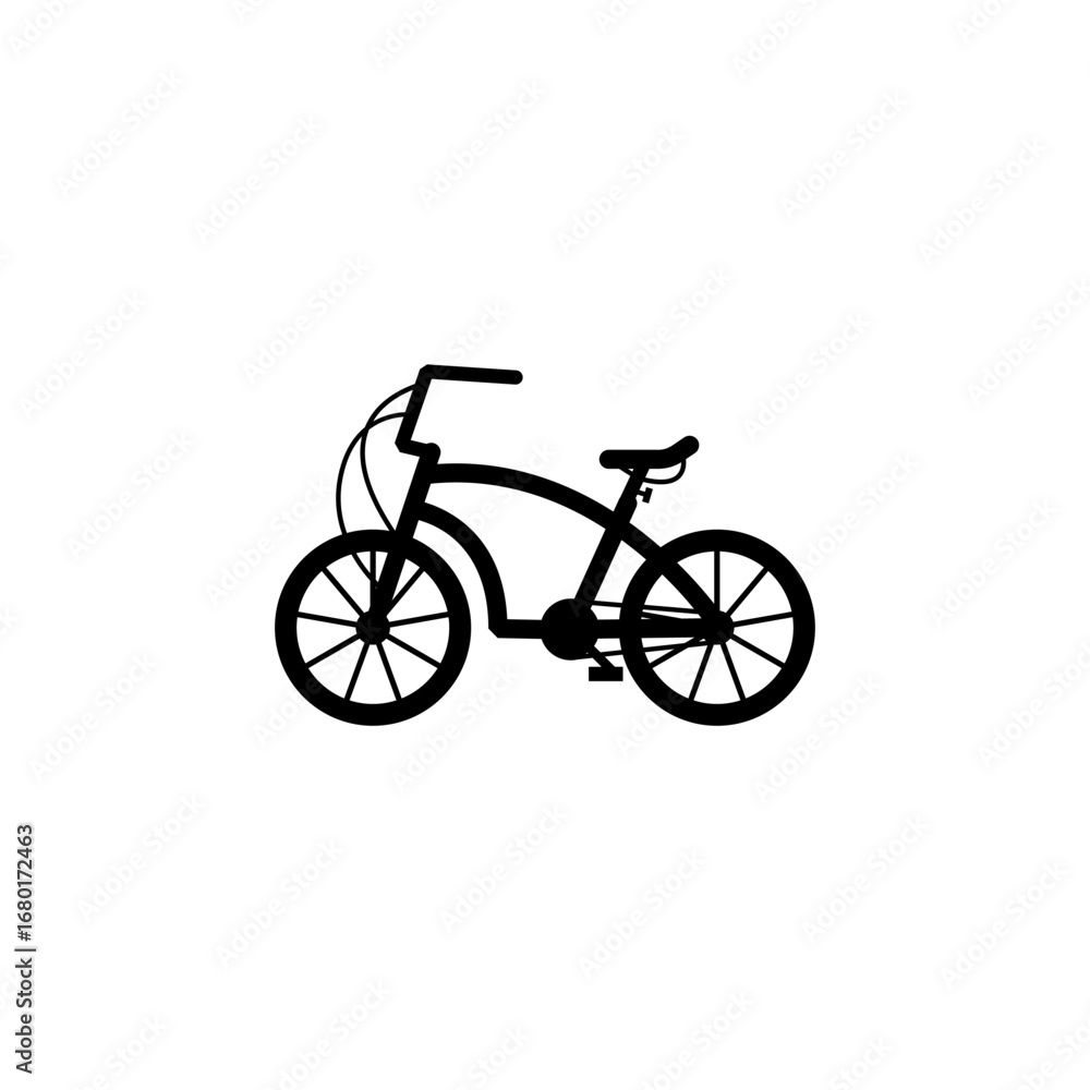 Fototapeta premium silhouettes of different bikes. Vector illustration