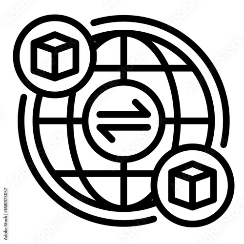 Distributor  Icon Set Multiple Style Collection