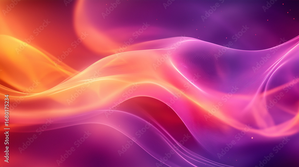 Fototapeta premium Dynamic abstract waves of color and light for modern designs