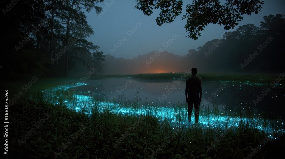 Fototapeta premium Ethereal Glow at Twilight by Still Waters