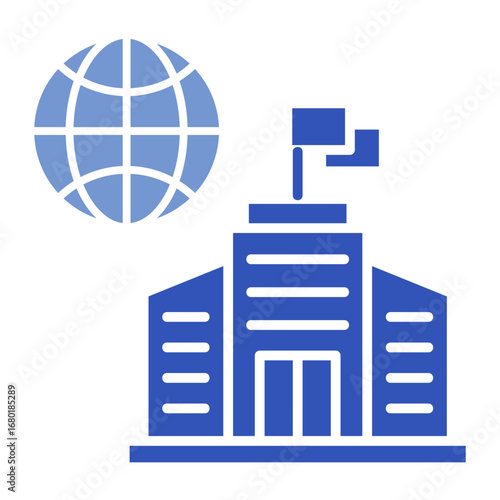 Headquarter  Icon Set Multiple Style Collection