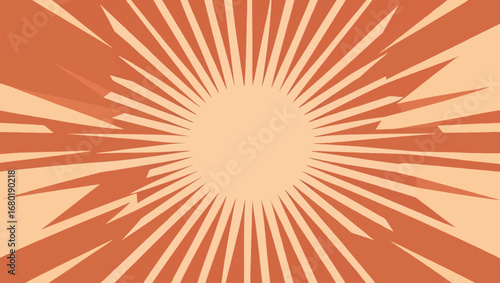 Radiant sunburst abstract vector illustration for energetic designs scalable eps graphic