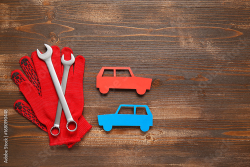Gloves, wrenches and paper ...