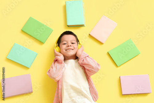 Cute little Asian boy in he...