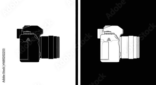 A set of printer ink or toner cartridges in a black and white icon, representing office printing supplies and consumables.