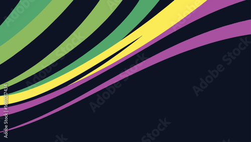 Abstract wavy rainbow stripes overlay design vector graphic scalable illustration for creative projects