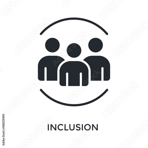 Inclusion Icon Glyph Style. Vector Illustration For Graphic Design