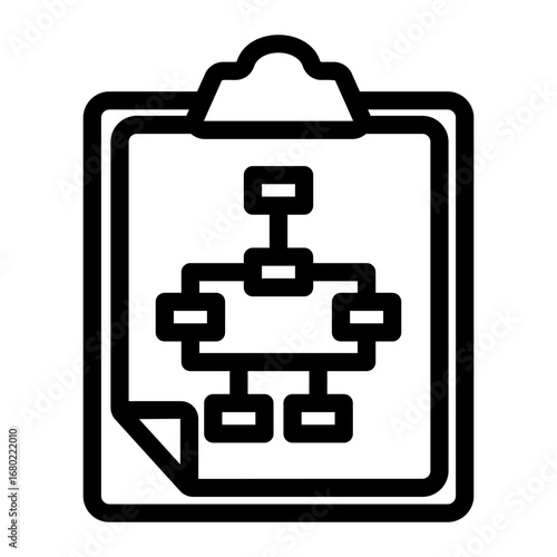 project plan Line Icon