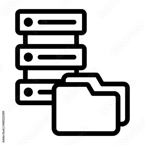 backup file Line Icon