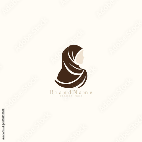 Vector abstract logo monogram brand template