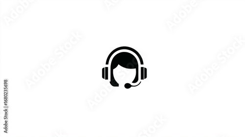 Customer Service Representative Icon for Support & Communication Themes