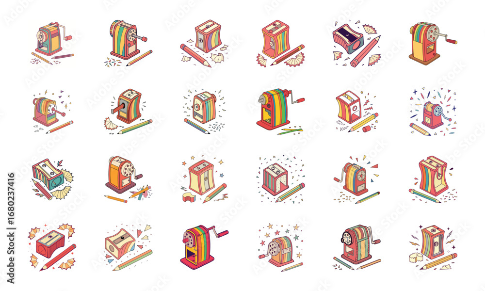 Obraz premium Colorful Education Icons Bundle with Science, Technology, School Supplies, Learning Tools, Graduation, Laboratory and Creative Study Elements