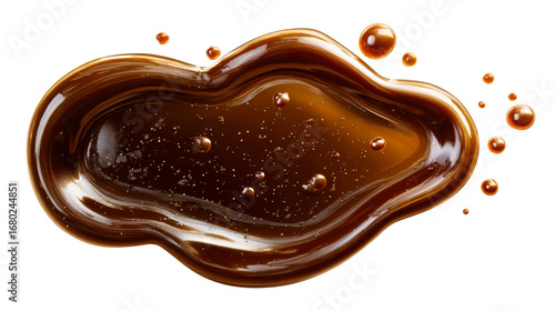 Wallpaper Mural Viscous dark liquid with floating spheres against white, cut out transparent Torontodigital.ca