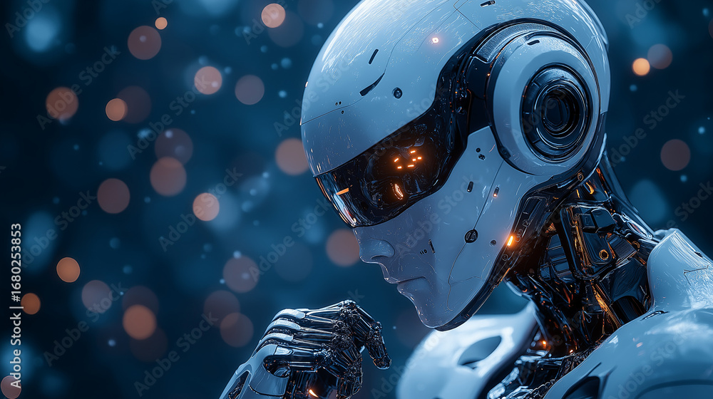 Fototapeta premium Multi-functional robot performing diagnostics